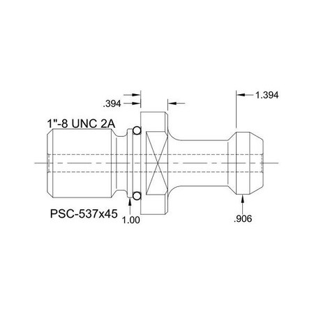 Tj Davies Co Coolant Through Retention Knob PSC-537X45
